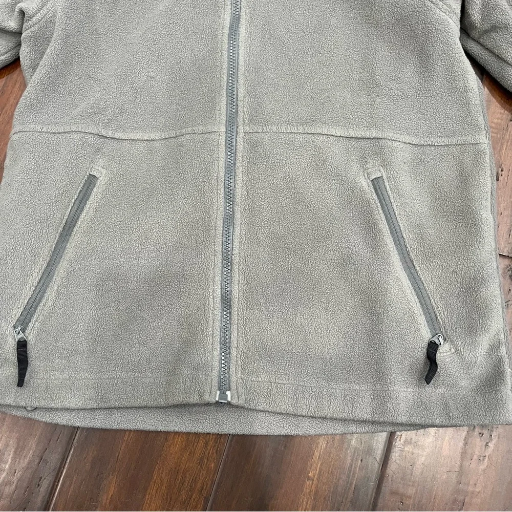 Columbia Vertex Light Gray Full-Zip Fleece Jacket Youth Size 14/16